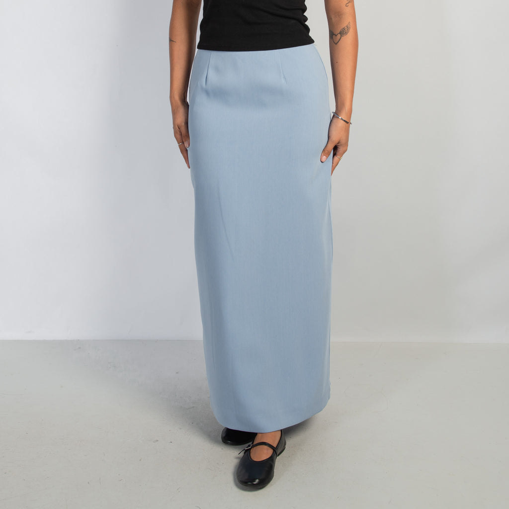 LIGHT BLUE MAXI SKIRT
