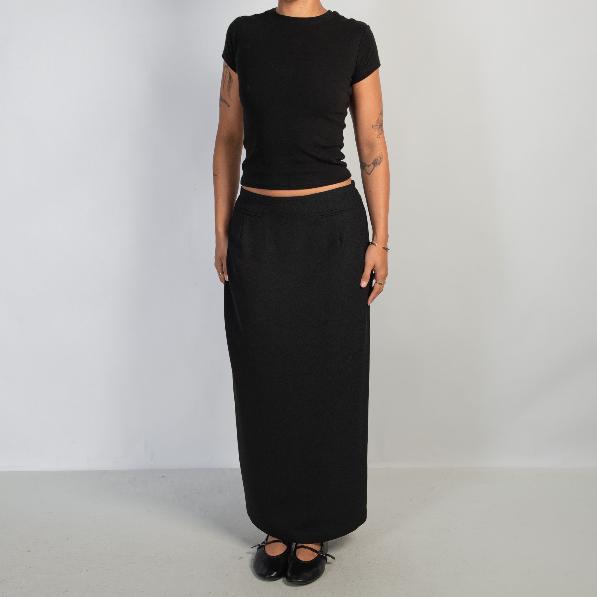 BLACK MAXI SKIRT