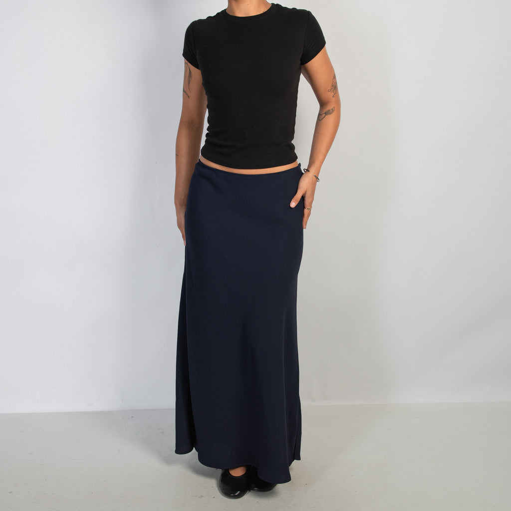 NAVY MAXI SKIRT