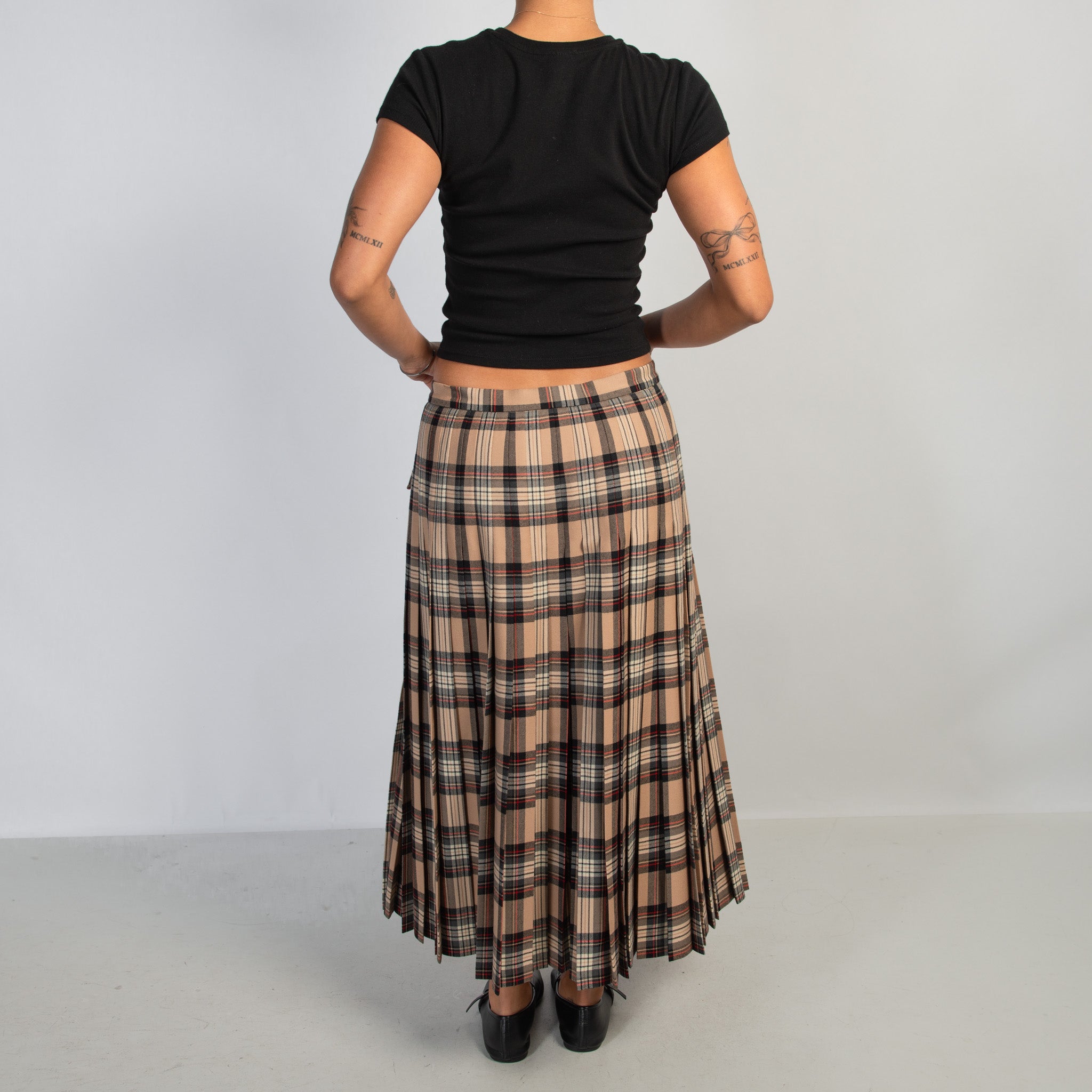 TARTAN WOOL KILT SKIRT