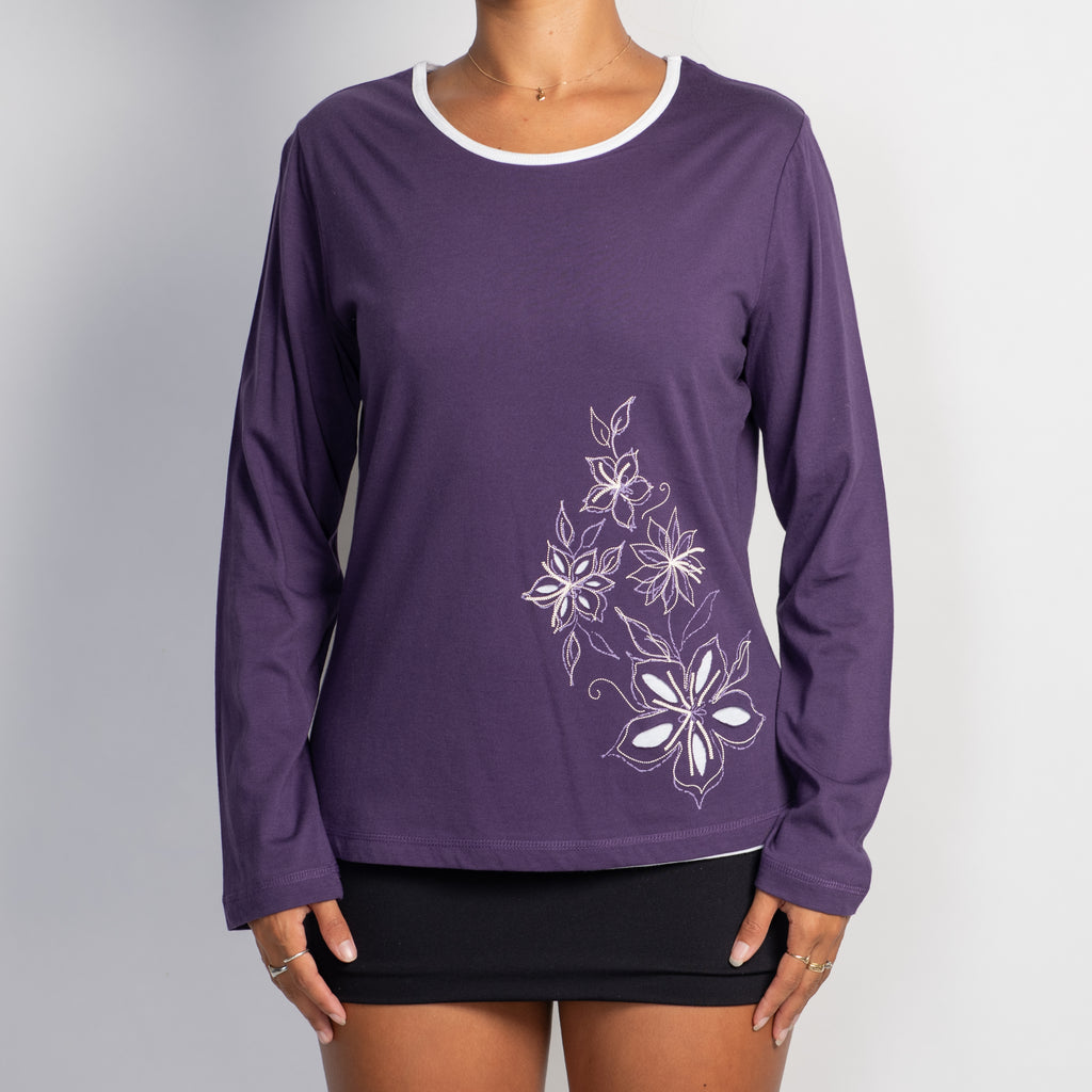PURPLE LONG SLEEVE TOP