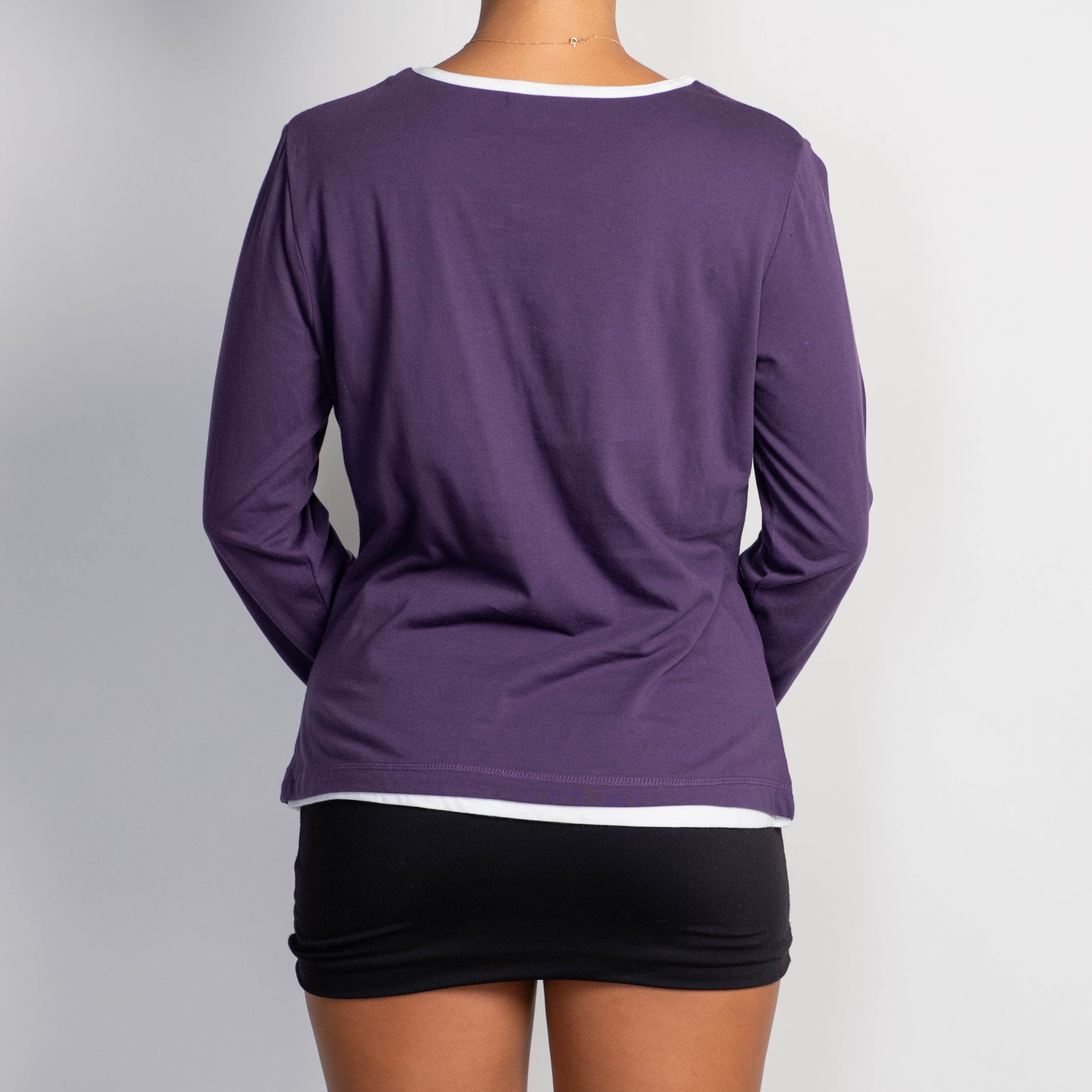 PURPLE LONG SLEEVE TOP