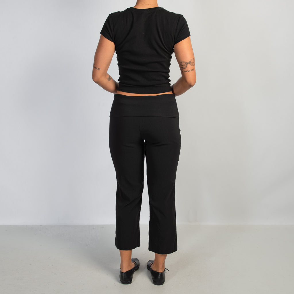 CROP FOLD OVER TROUSERS