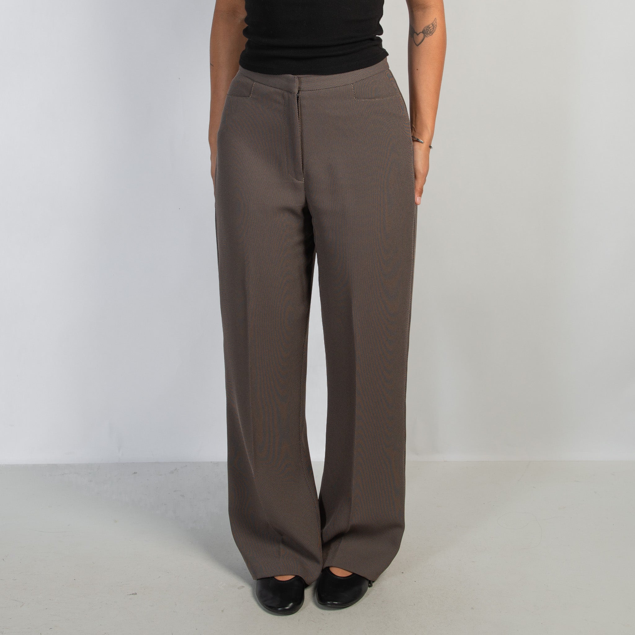 PATTERN STRAIGHT LEG PANTS
