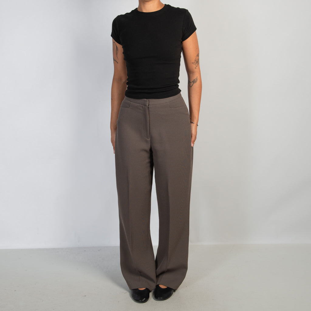 PATTERN STRAIGHT LEG PANTS