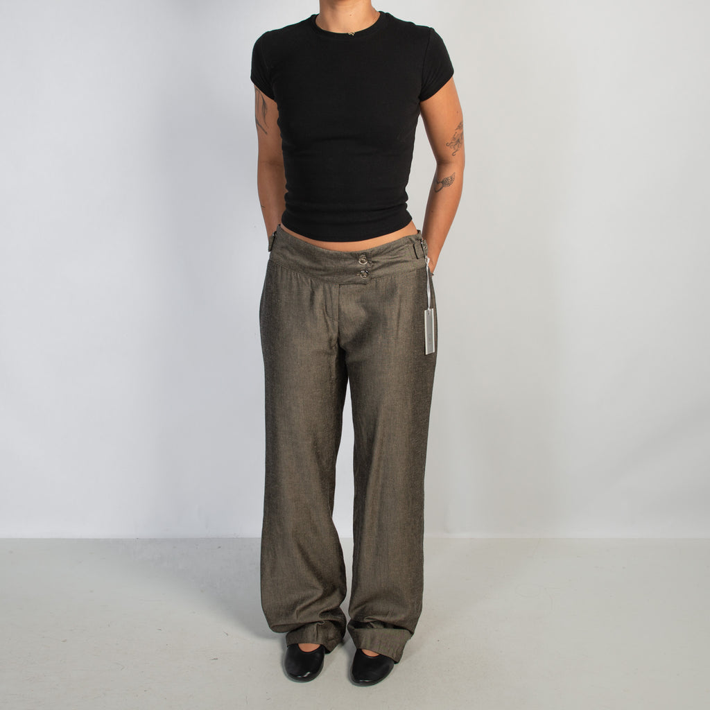 LINEN STRAIGHT LEG PANTS