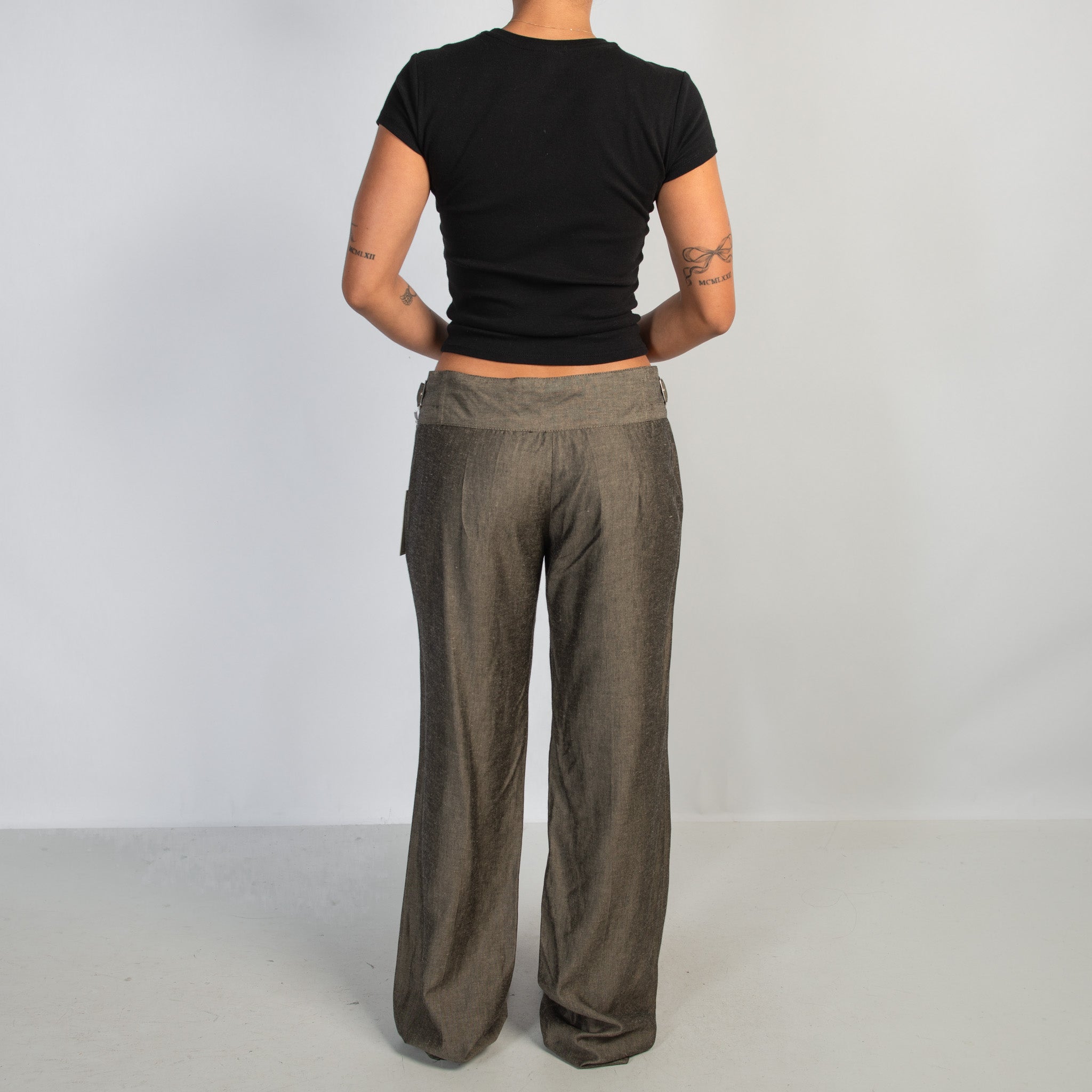 LINEN STRAIGHT LEG PANTS