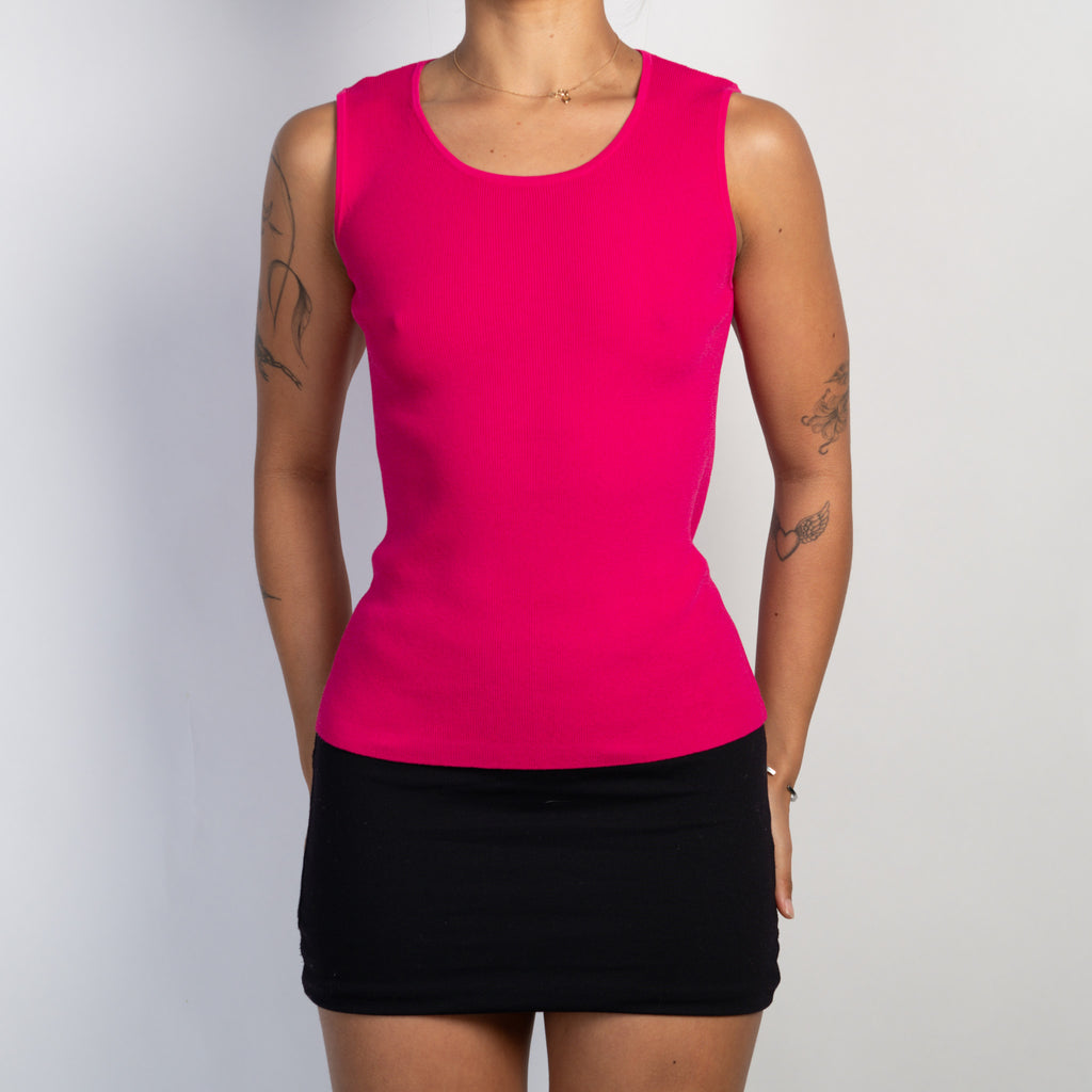 PINK KNIT TANK TOP