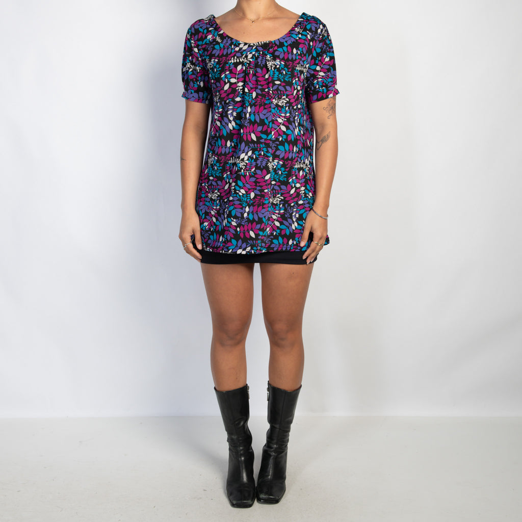 FLORAL BABYDOLL TOP