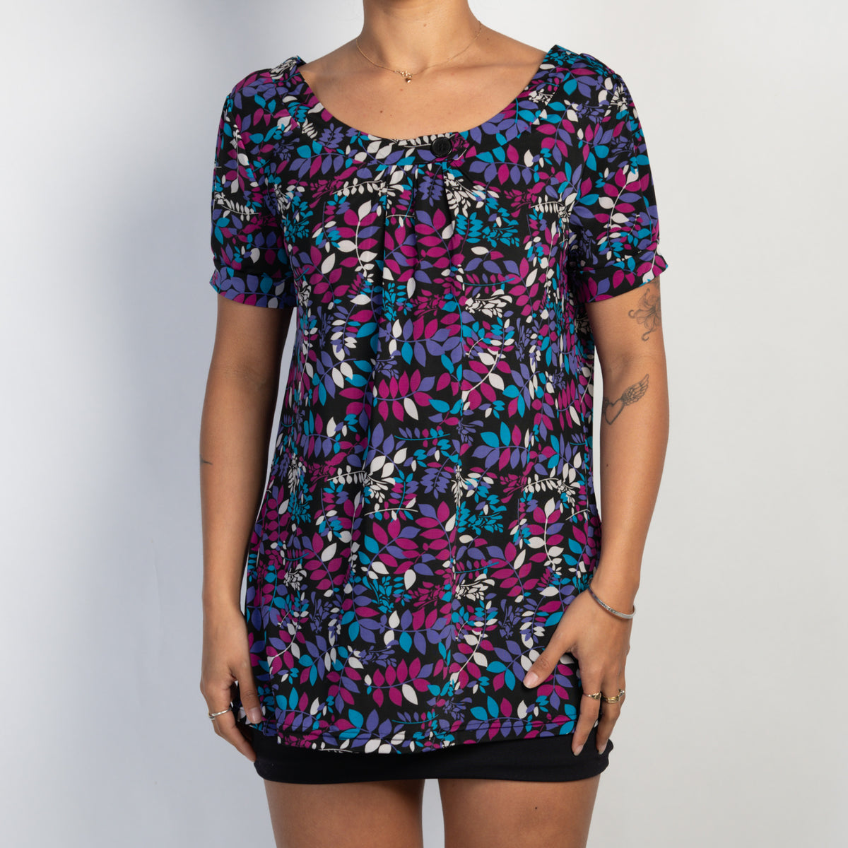 FLORAL BABYDOLL TOP