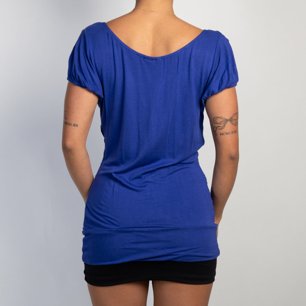 VIOLET RUCHED TOP