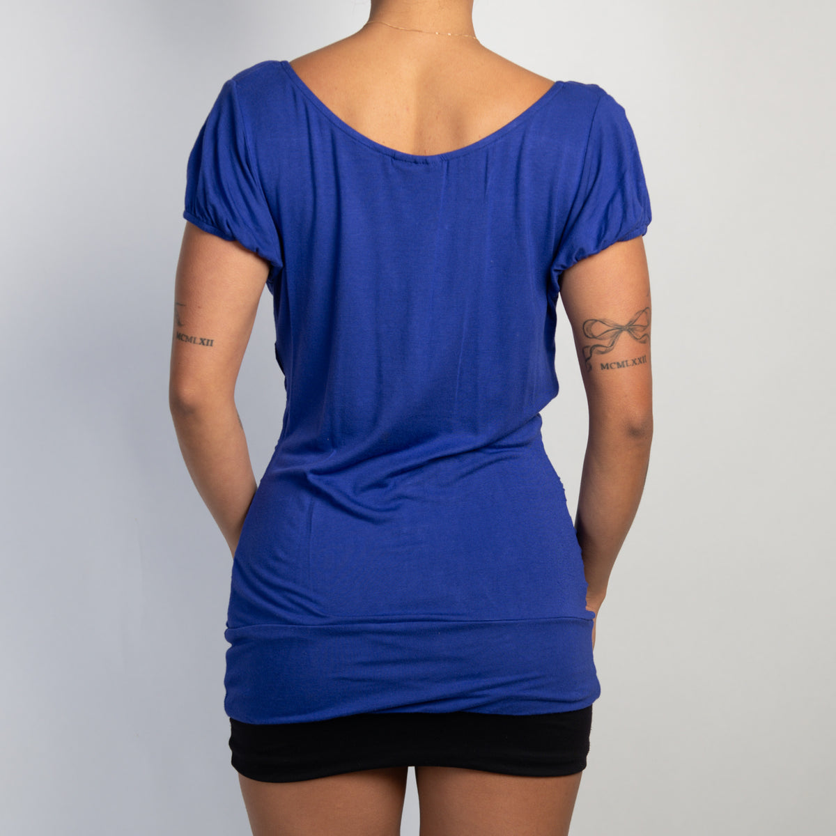 VIOLET RUCHED TOP