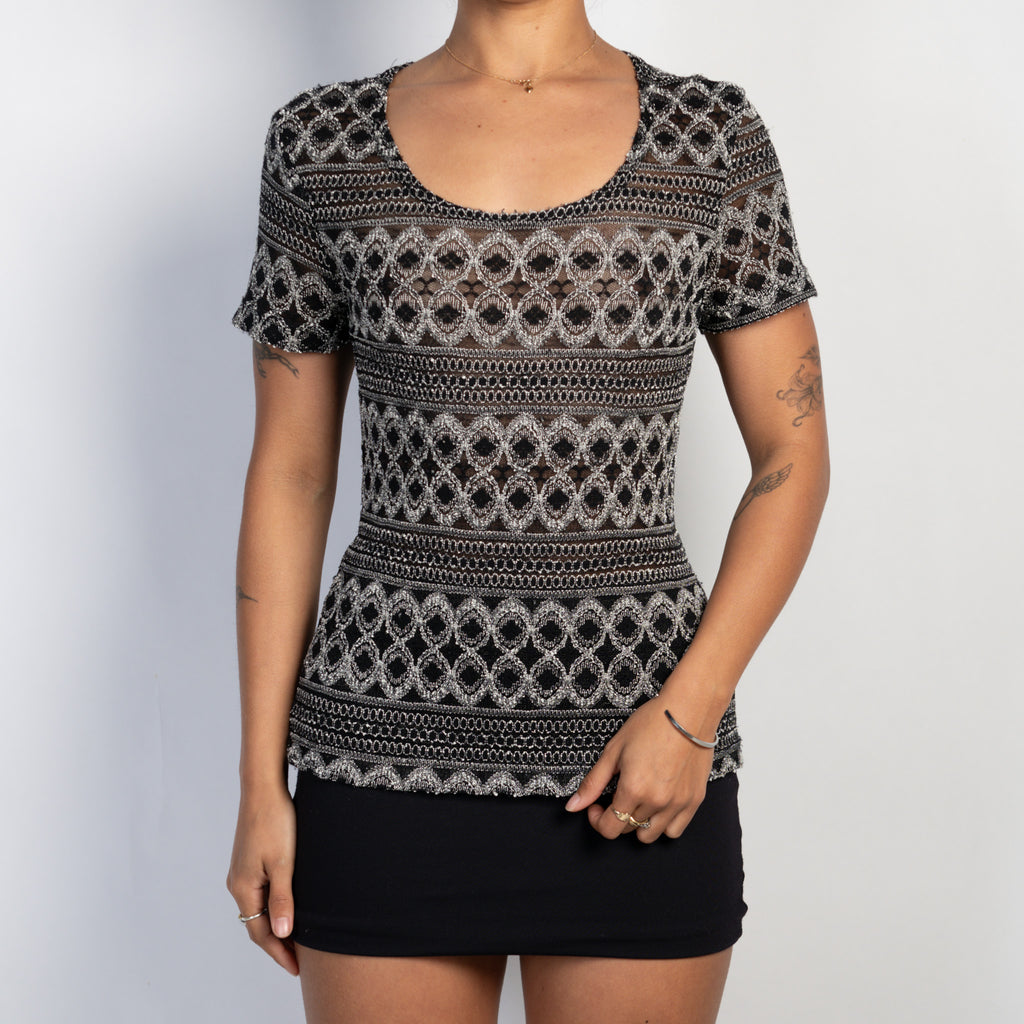 TEXTURE MESH TEE