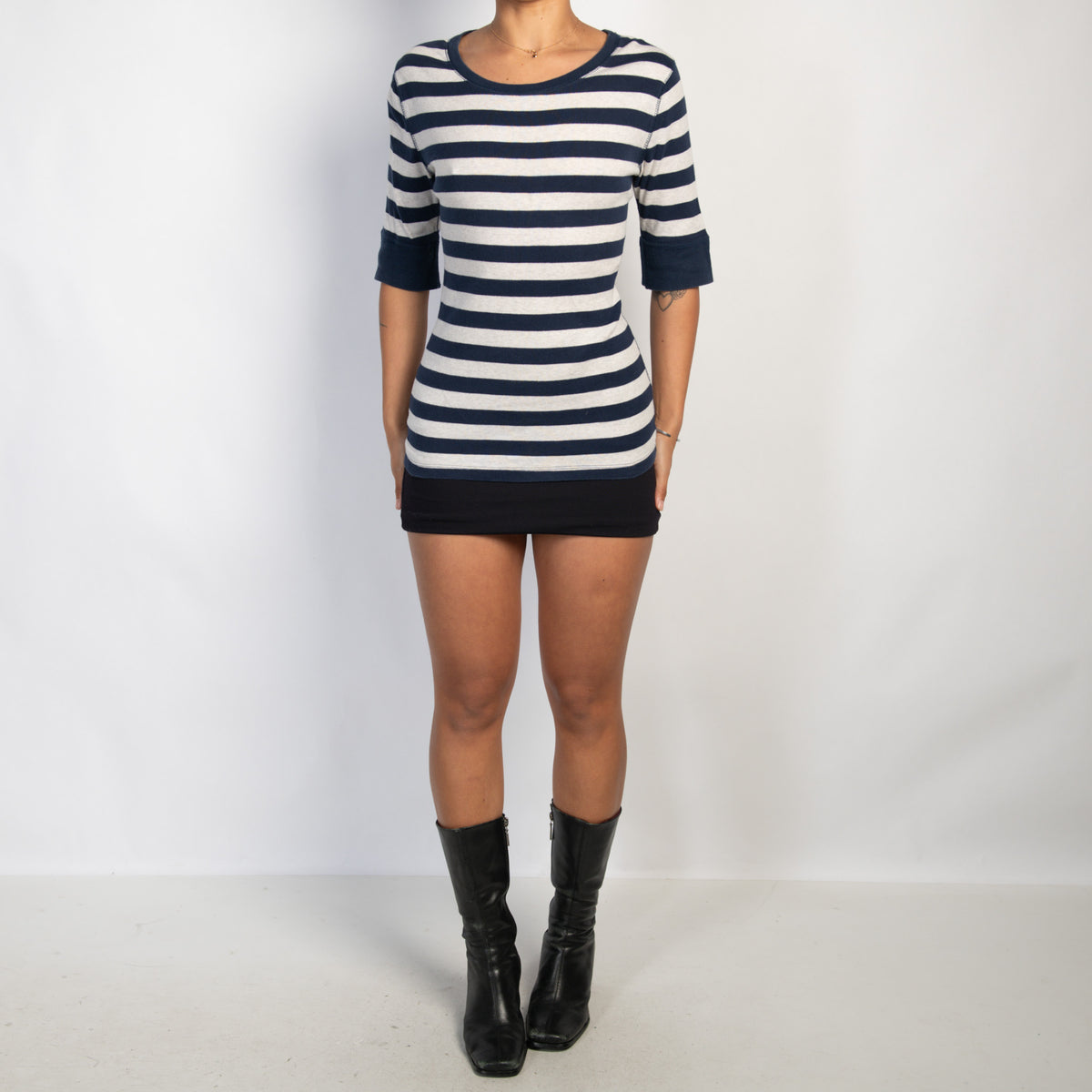 STRIPE 1/2 SLEEVE TOP