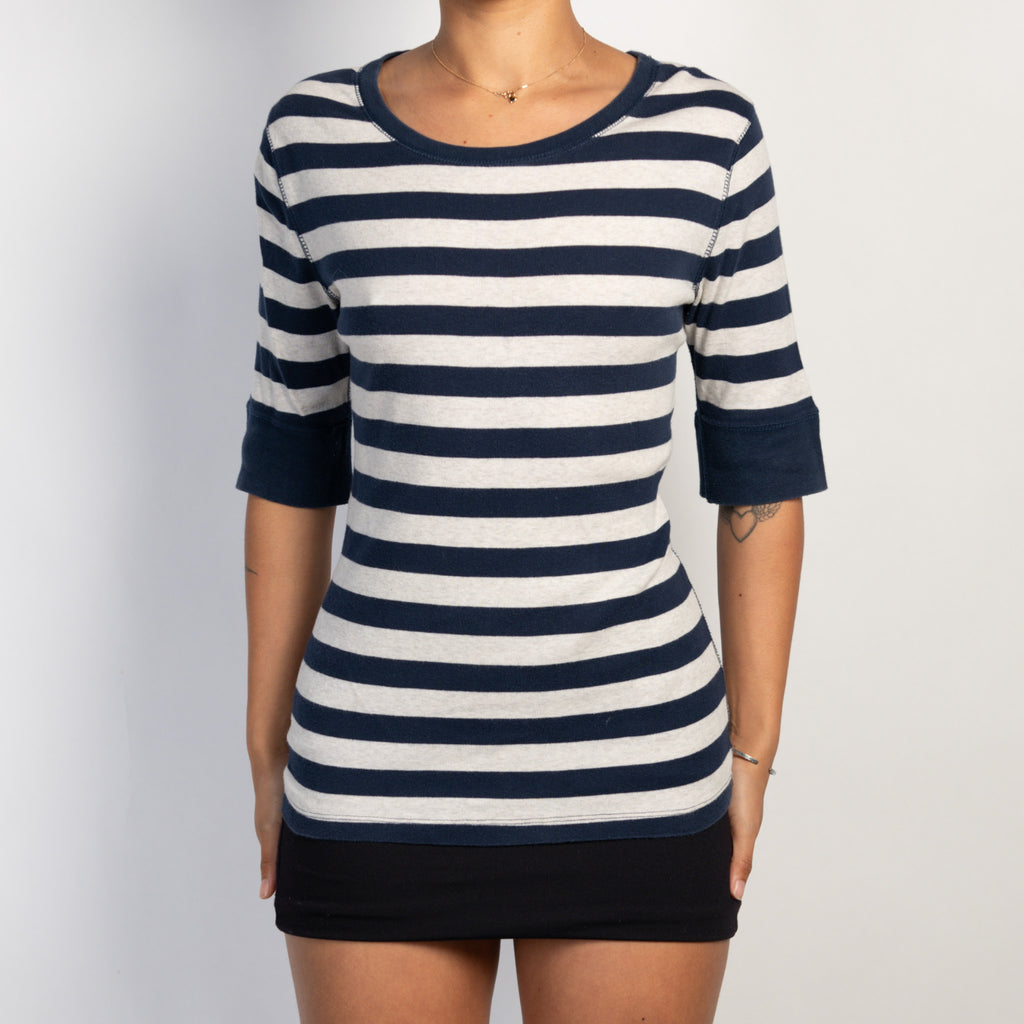 STRIPE 1/2 SLEEVE TOP