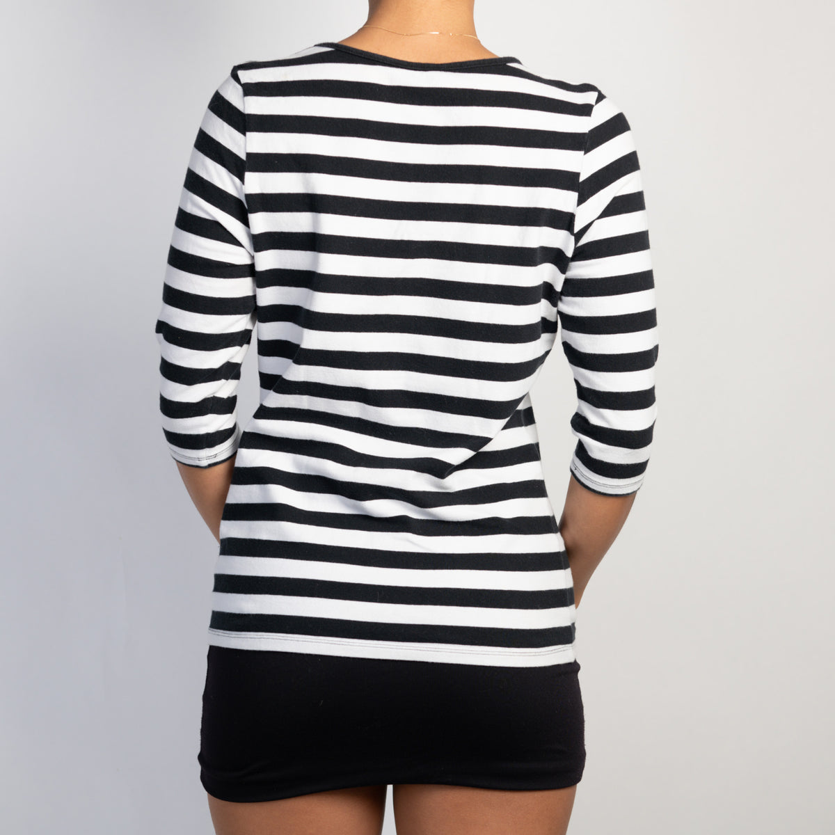 STRIPE 1/2 SLEEVE TOP