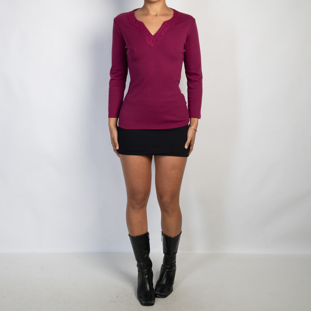 FUCHSIA LONG SLEEVE TOP