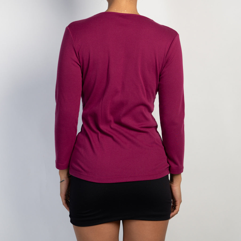 FUCHSIA LONG SLEEVE TOP