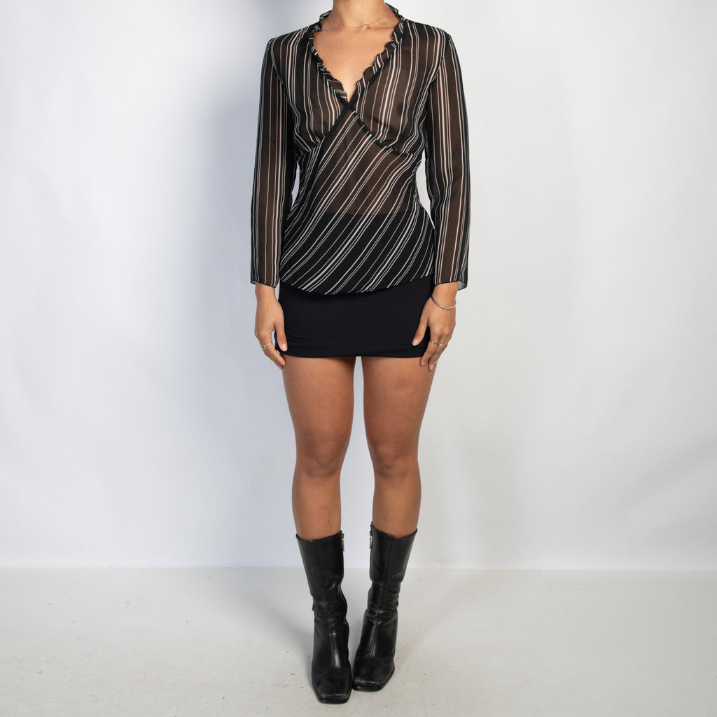 SHEER STRIPE TOP