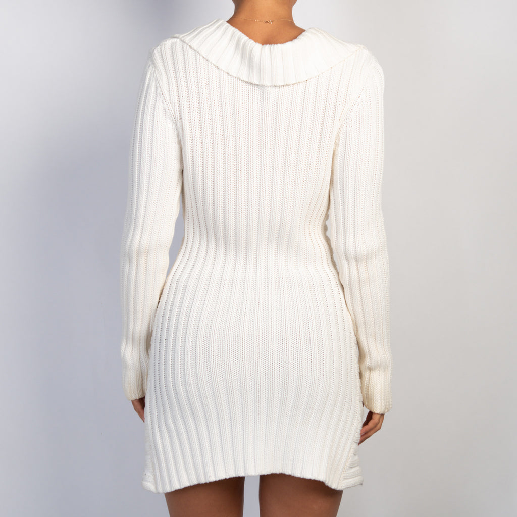 CREAM LONGLINE CARDIGAN