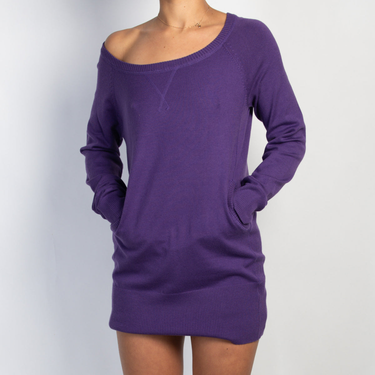 PURPLE KNIT DRESS