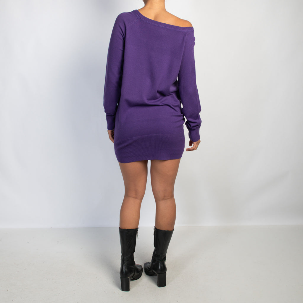 PURPLE KNIT DRESS