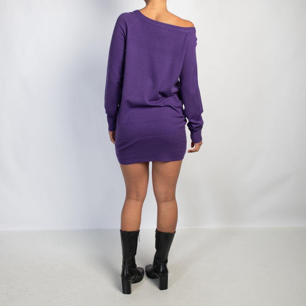 PURPLE KNIT DRESS