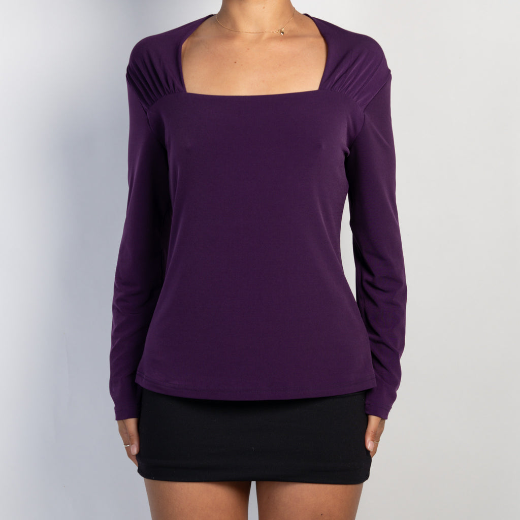 PURPLE SLINKY TOP