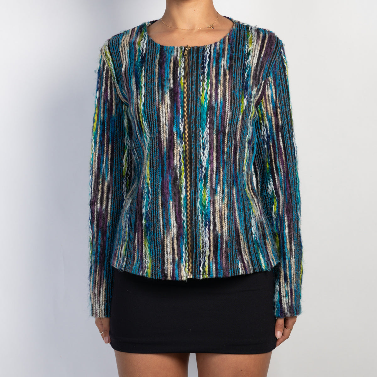 TEXTURED ZIP JACKET