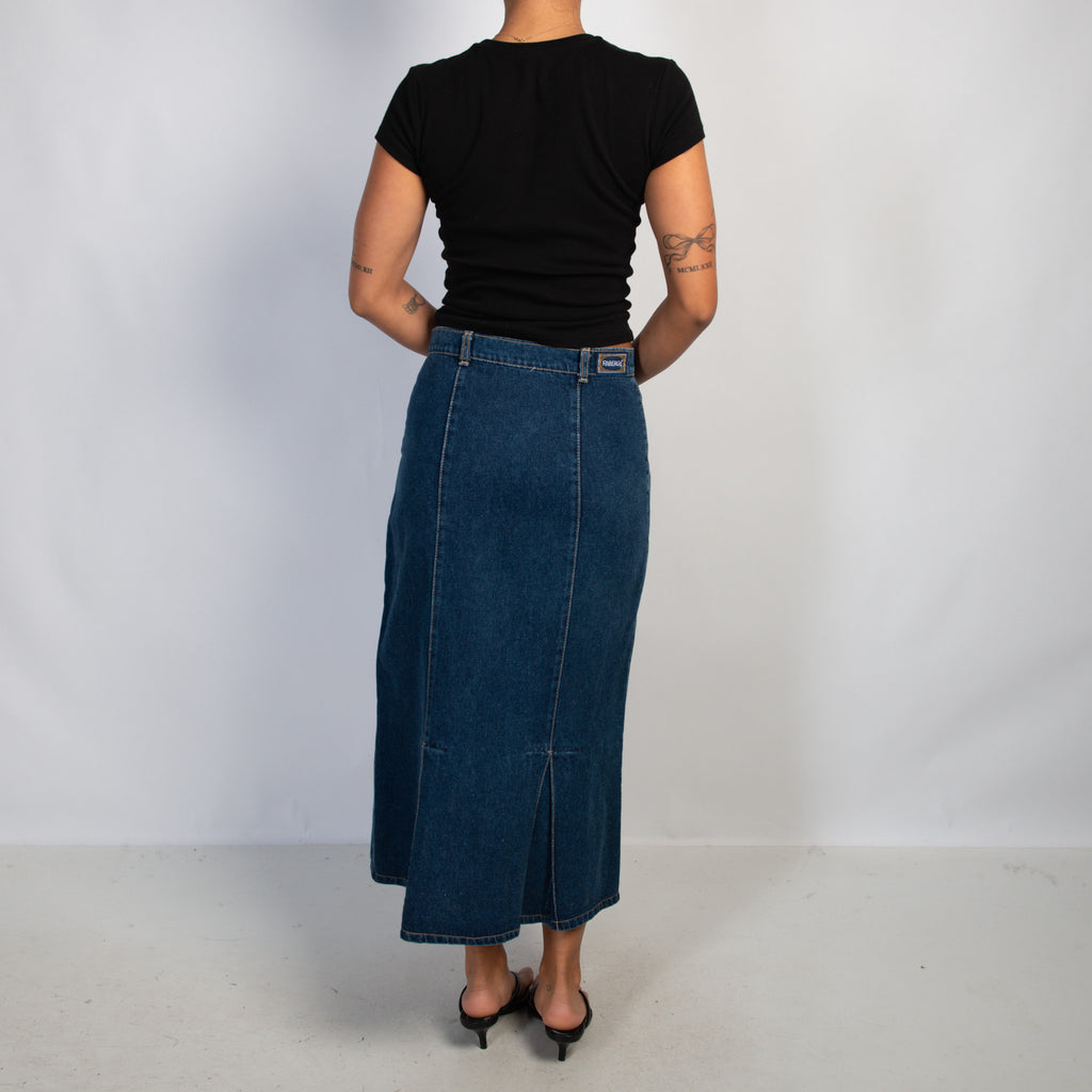 DENIM LONGLINE SKIRT