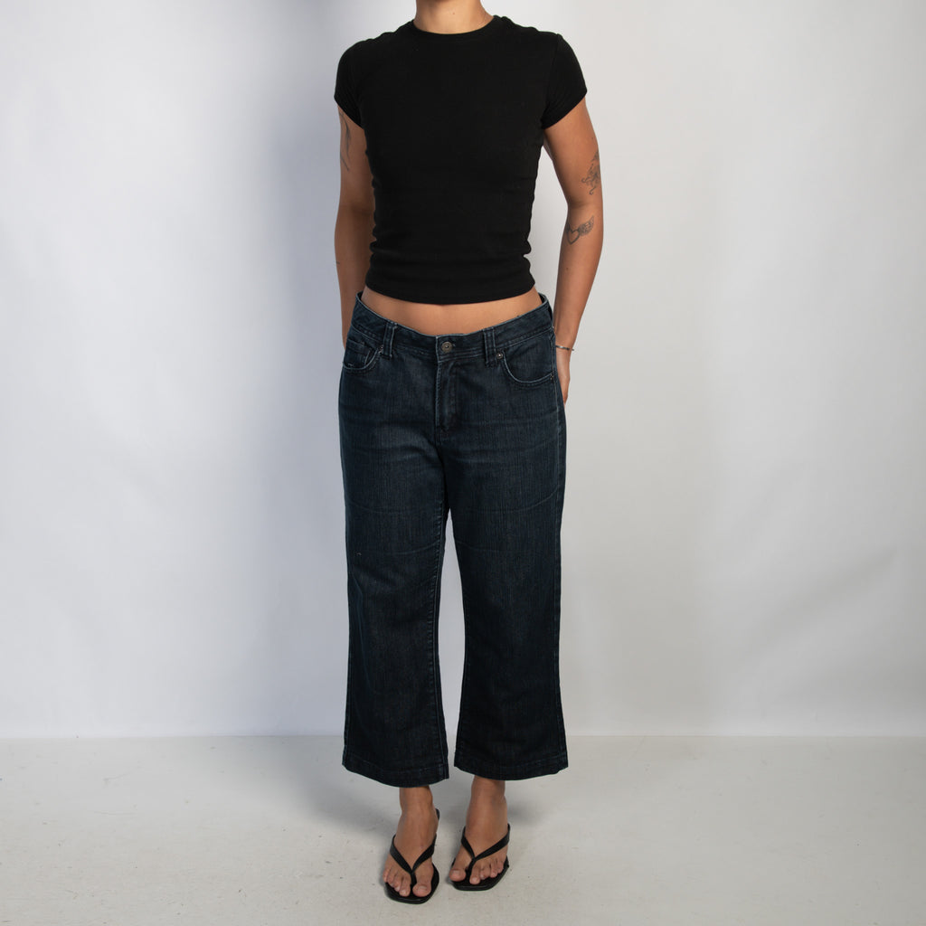DARK DENIM CROP JEANS