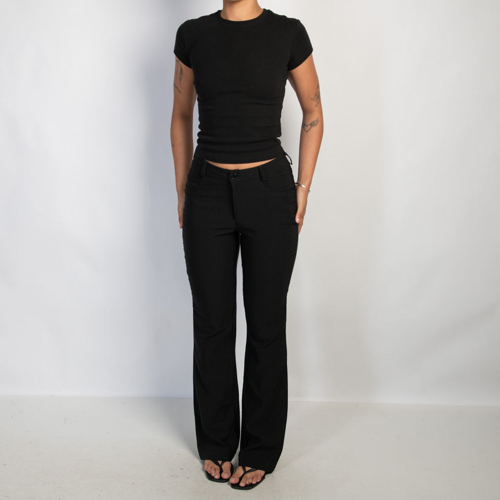 BLACK BOOTCUT PANTS