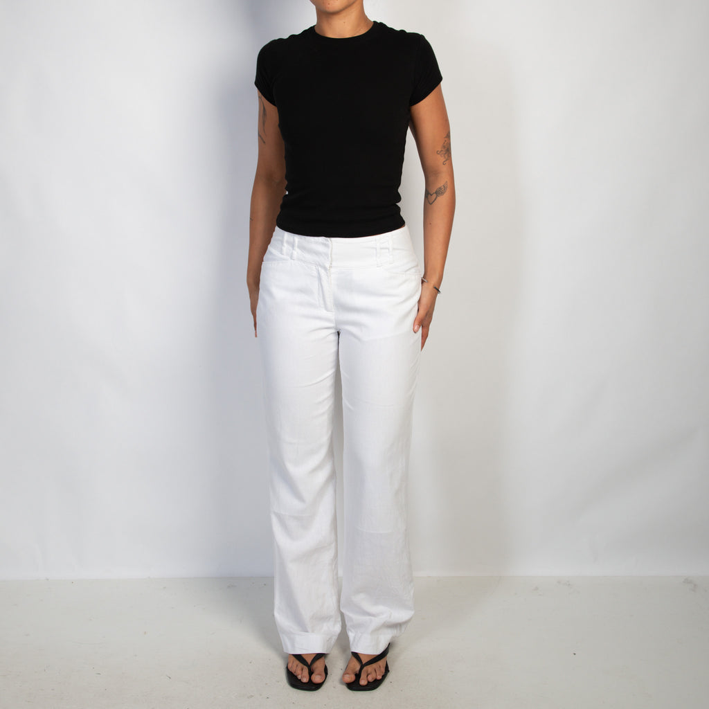 WHITE LINEN PANTS