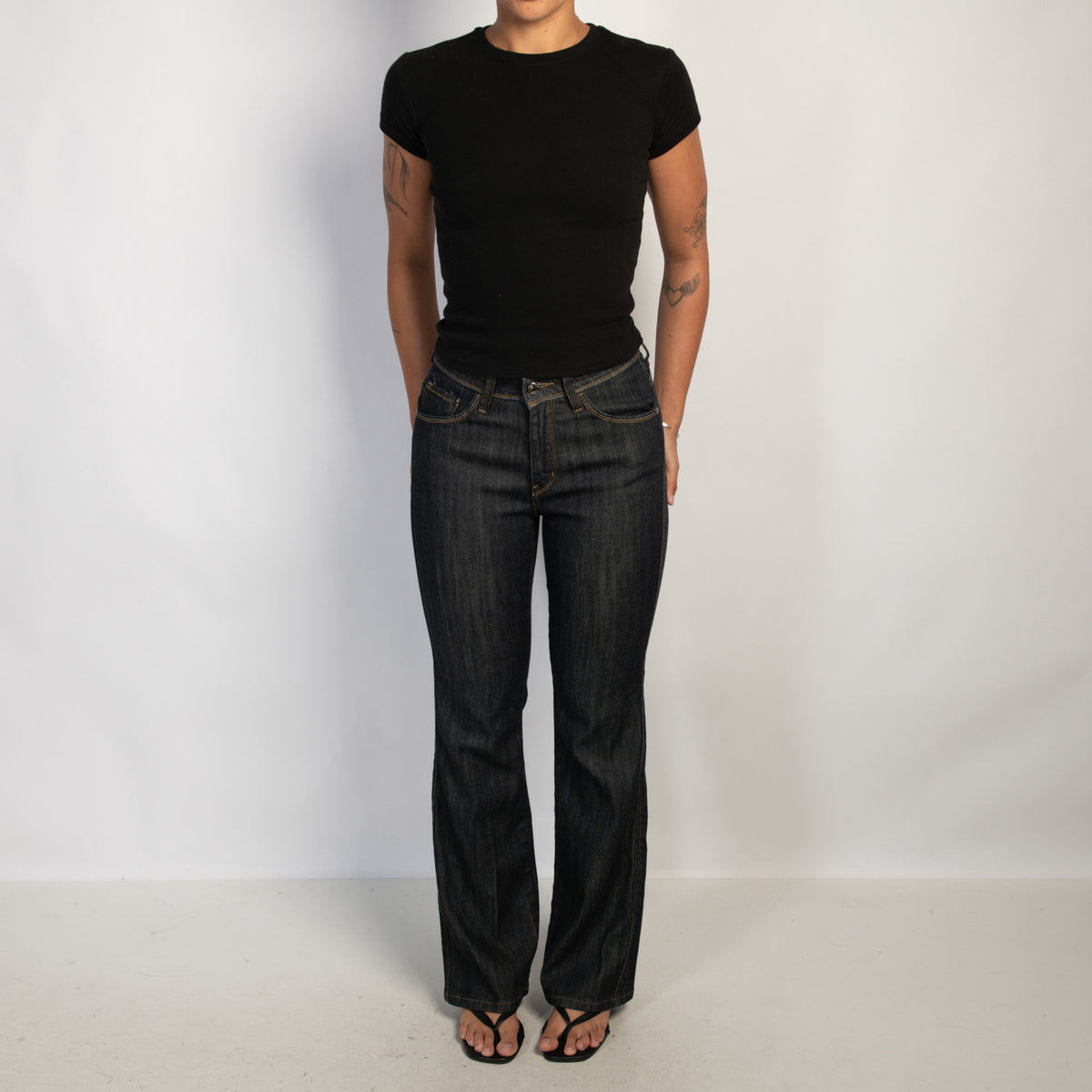 DARK BOOTCUT DENIM JEANS