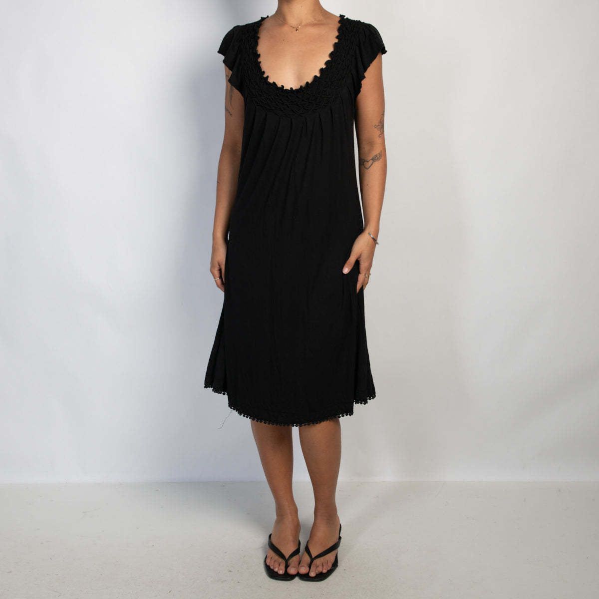 BLACK STRETCH DRESS