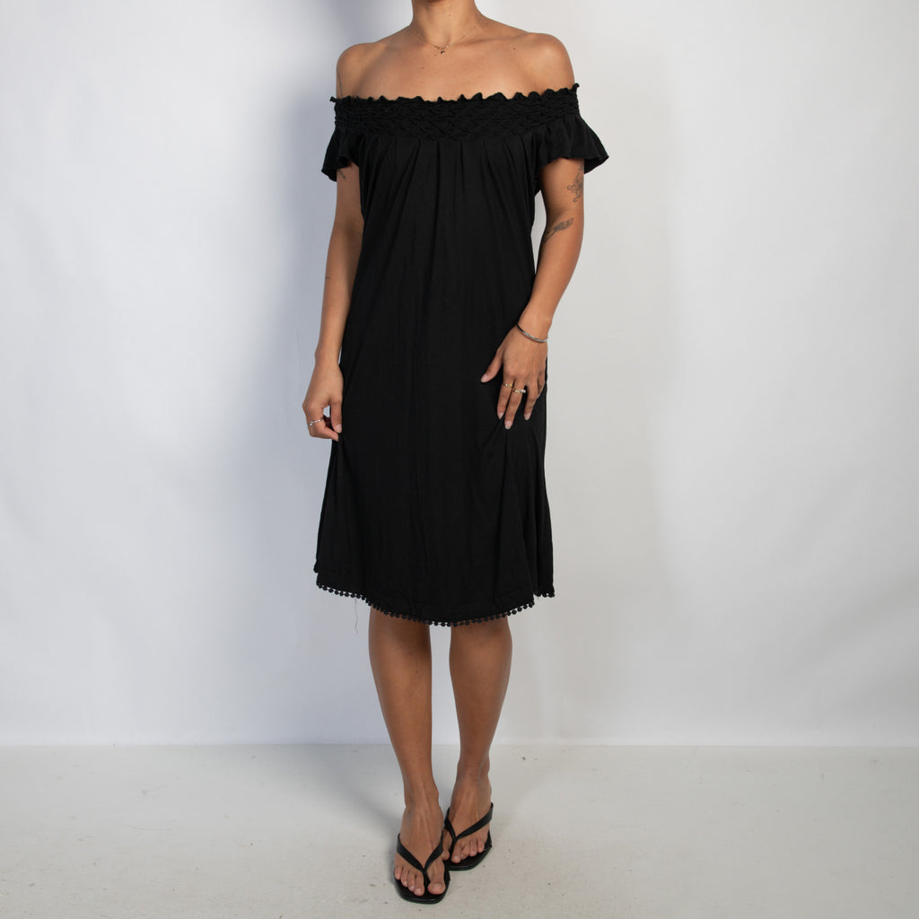 BLACK STRETCH DRESS