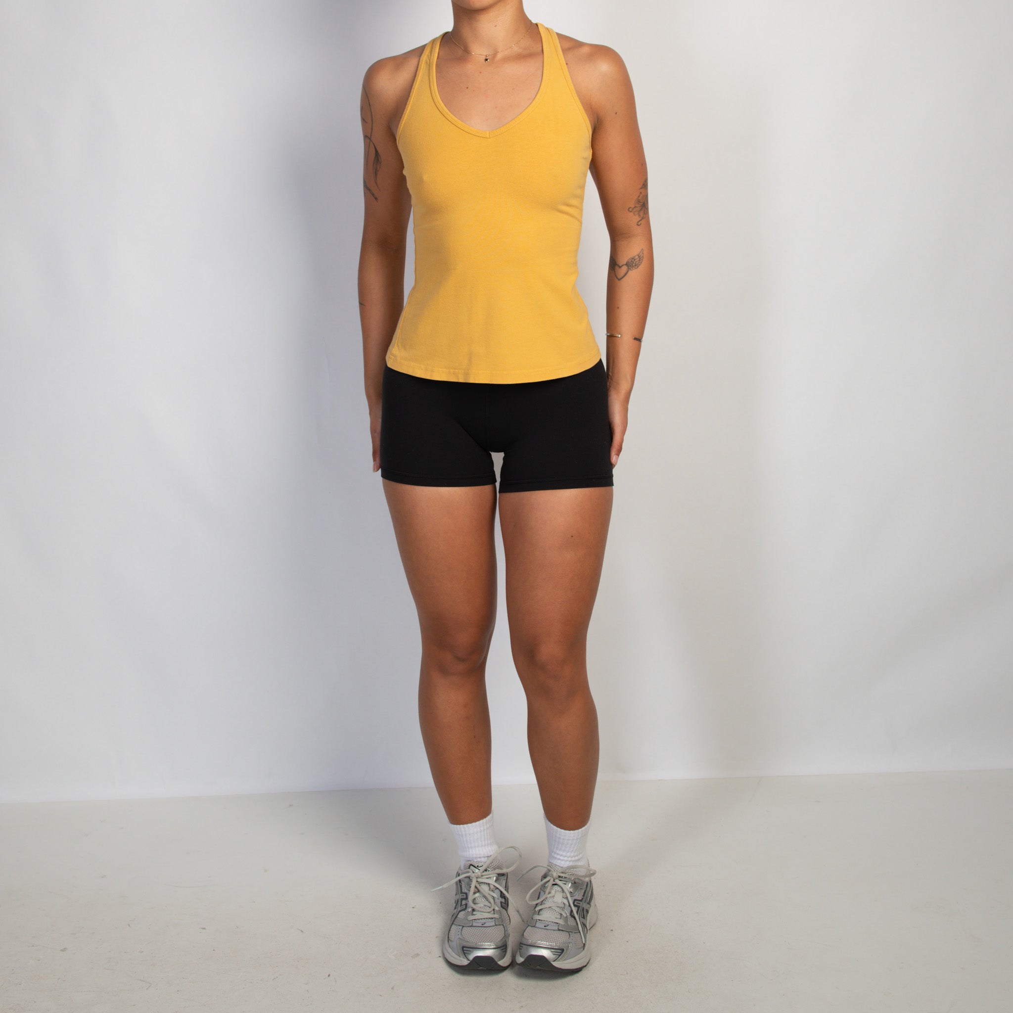 YELLOW COTTON TANK TOP