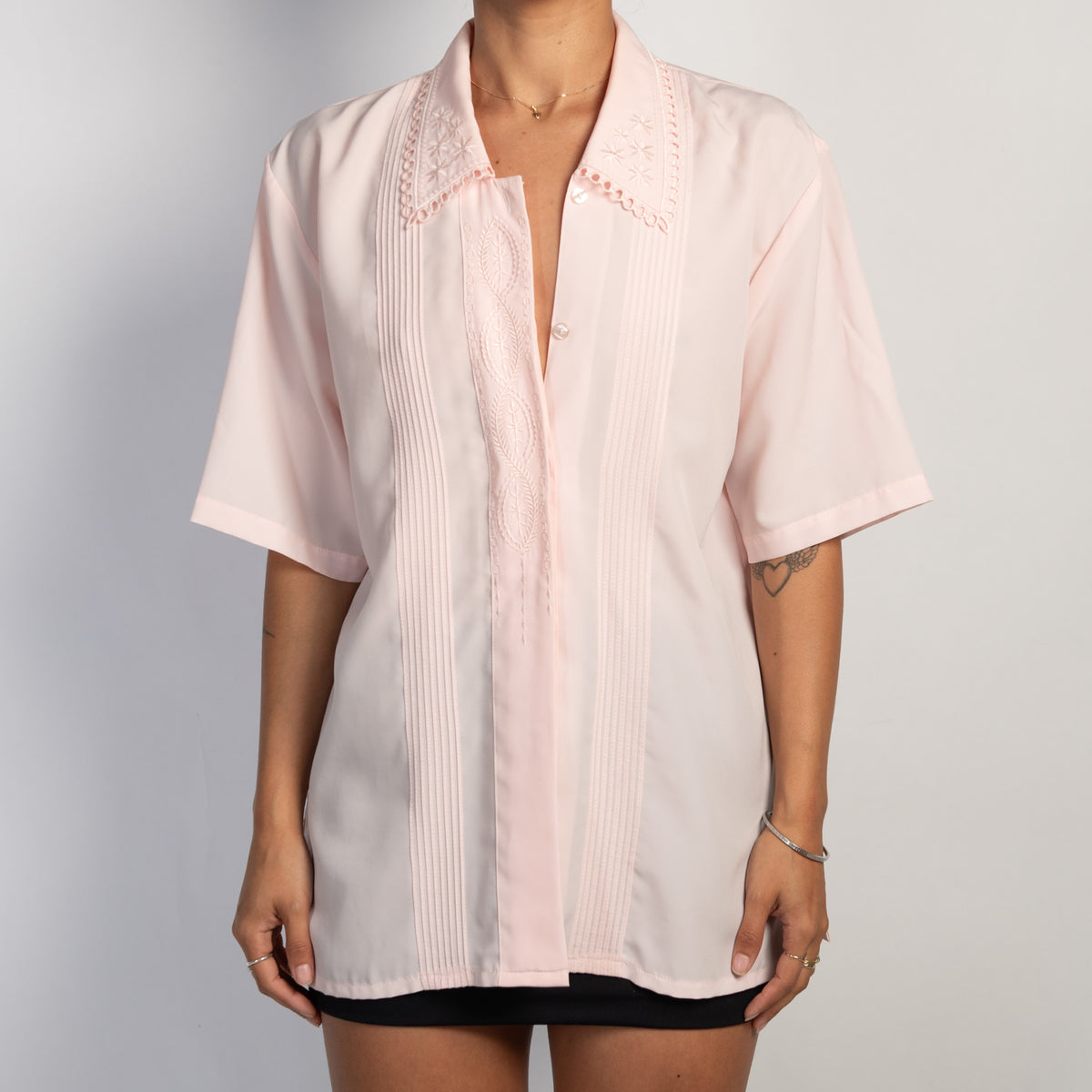 PINK EMBROIDERED BLOUSE