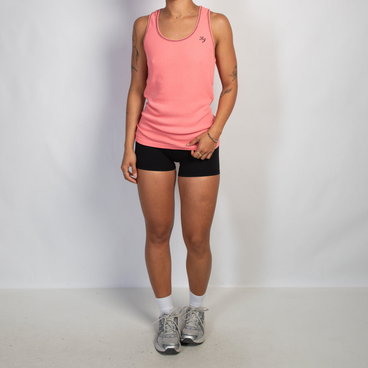 PINK COTTON TANK TOP