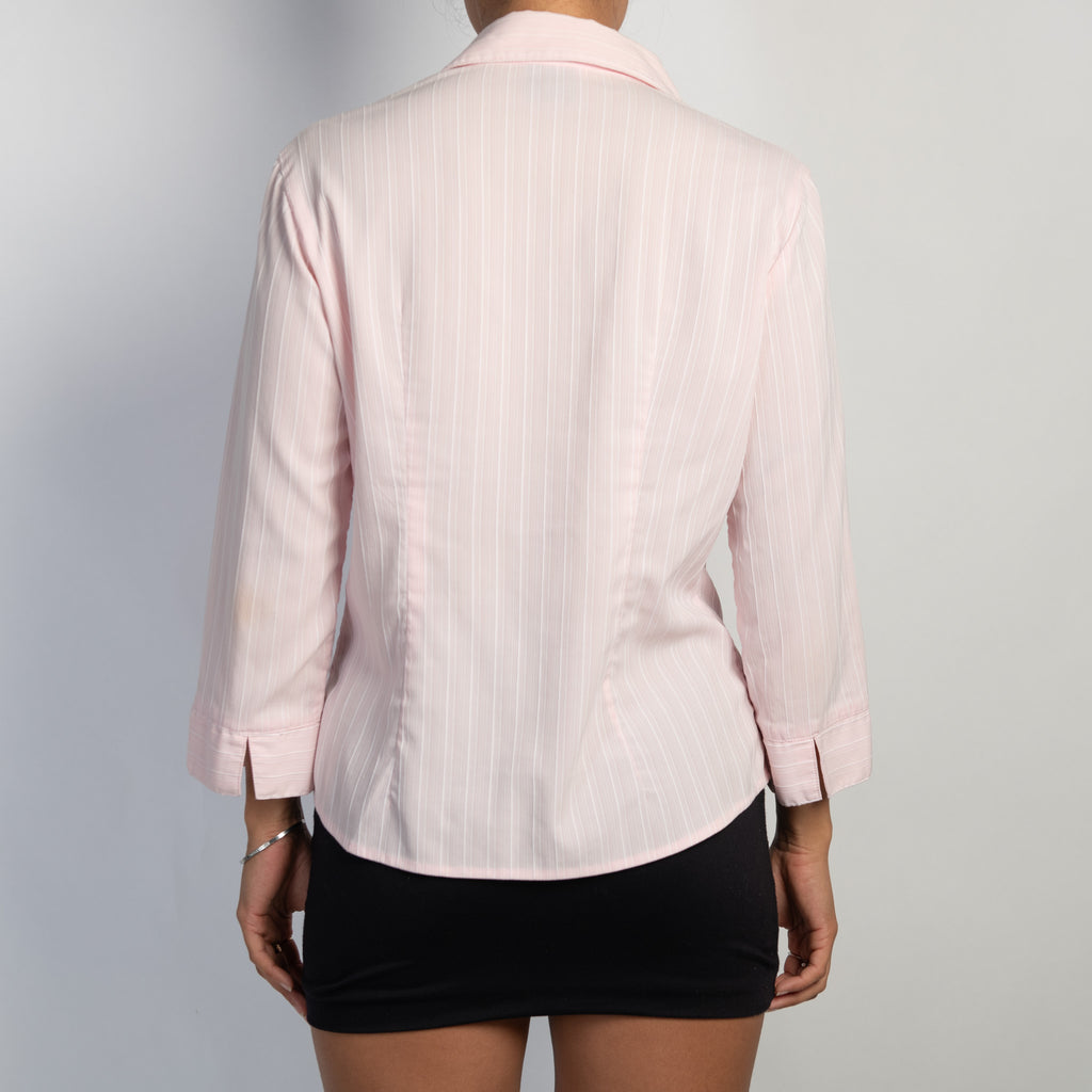 PINK STRIPE BLOUSE