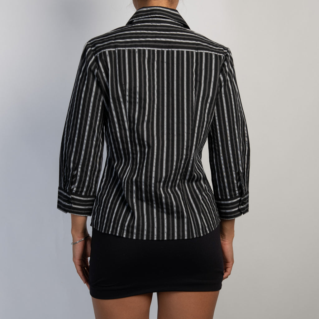 BLACK STRIPE BLOUSE