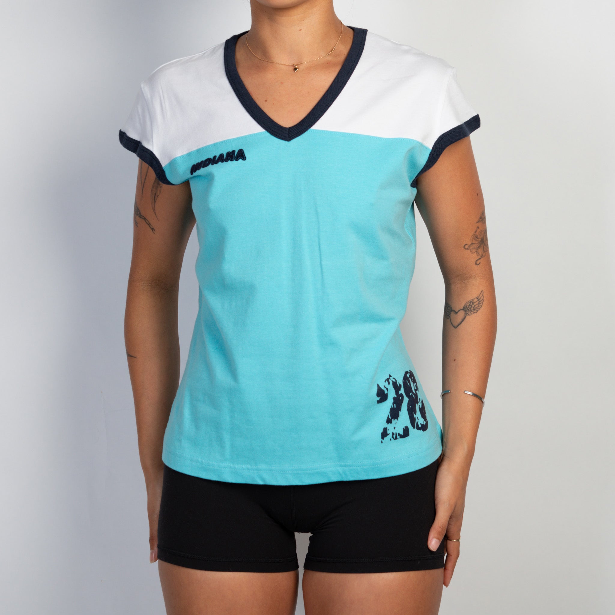 BLUE COTTON TEE