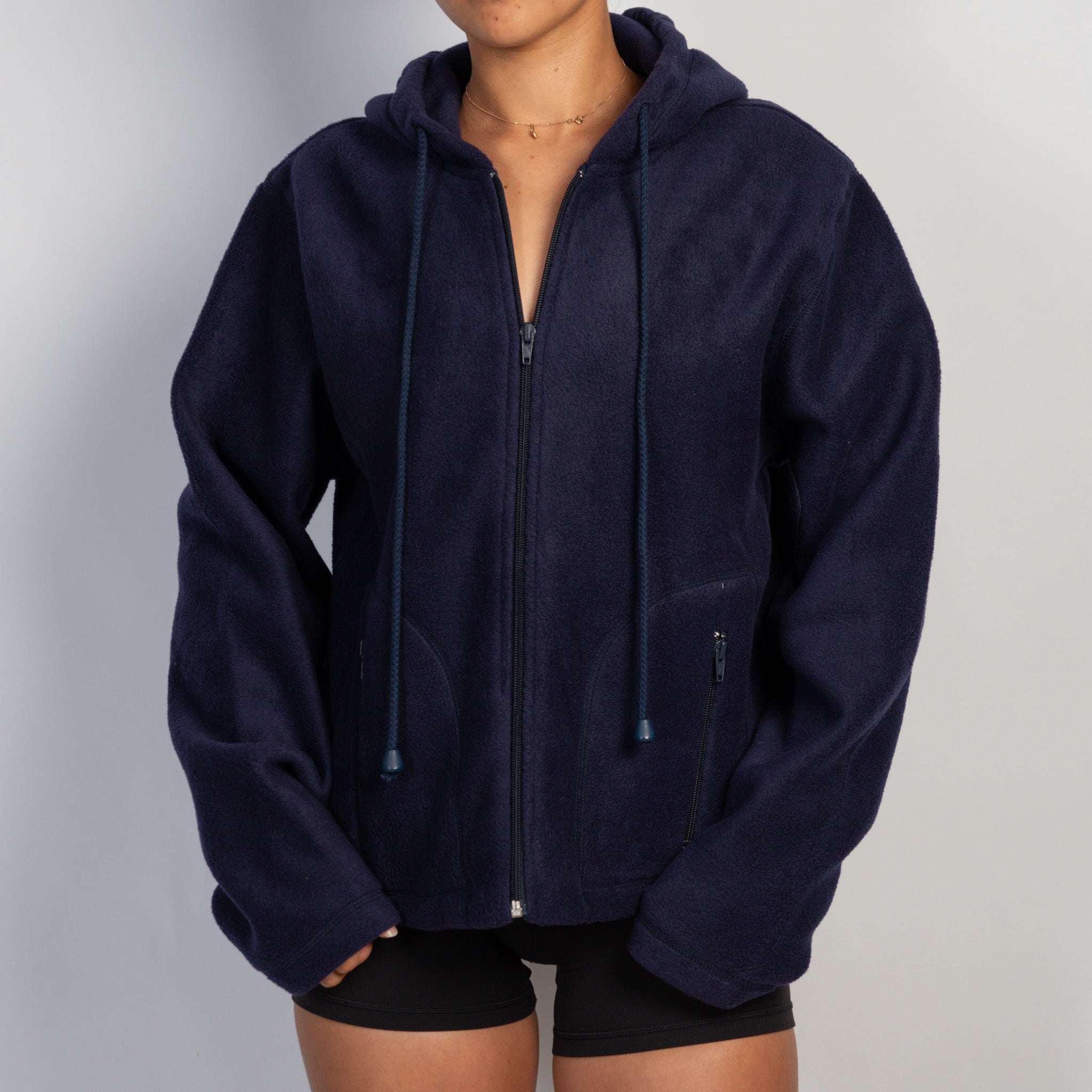 NAVY FLEECE JACKET