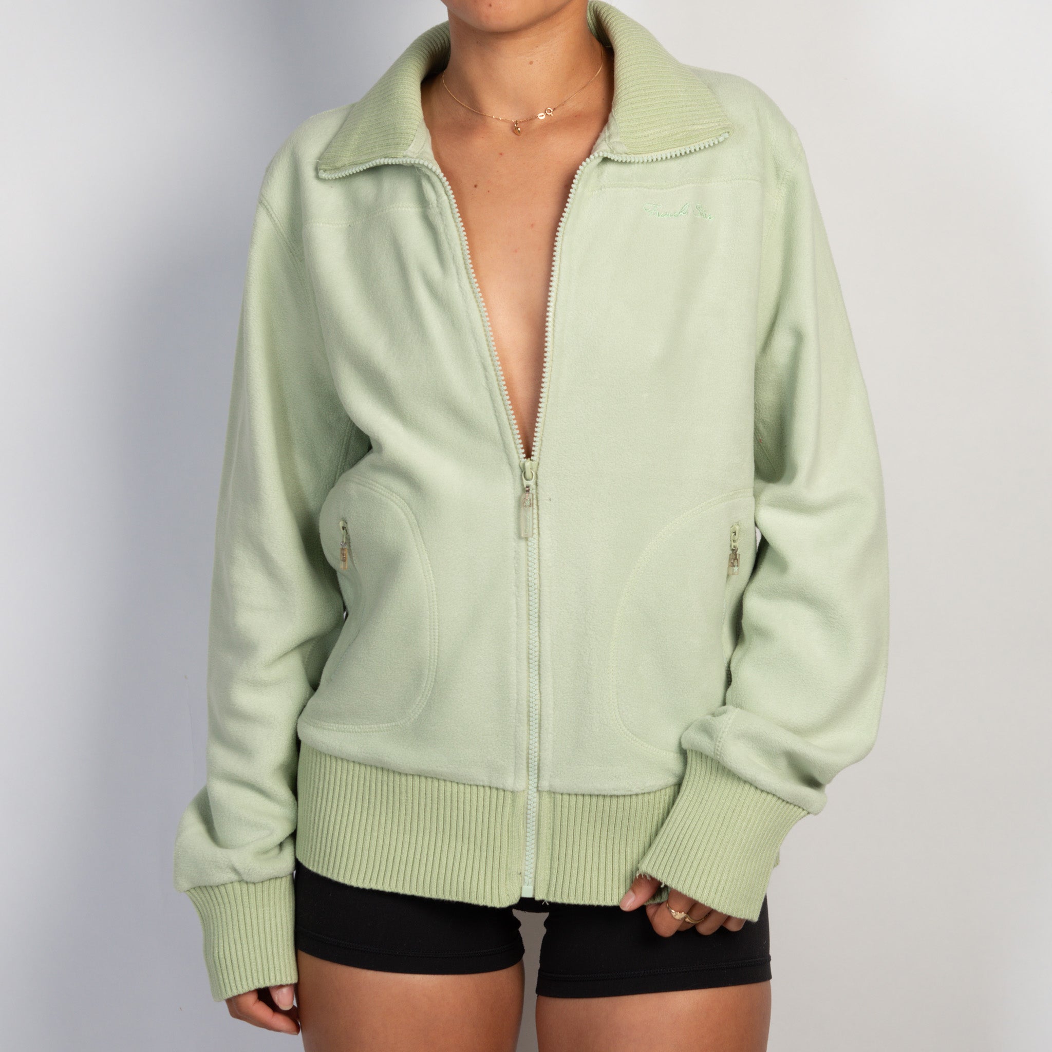 GREEN FLEECE JACKET