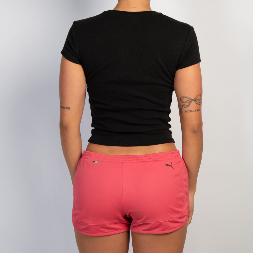PINK LOW RISE SHORTS