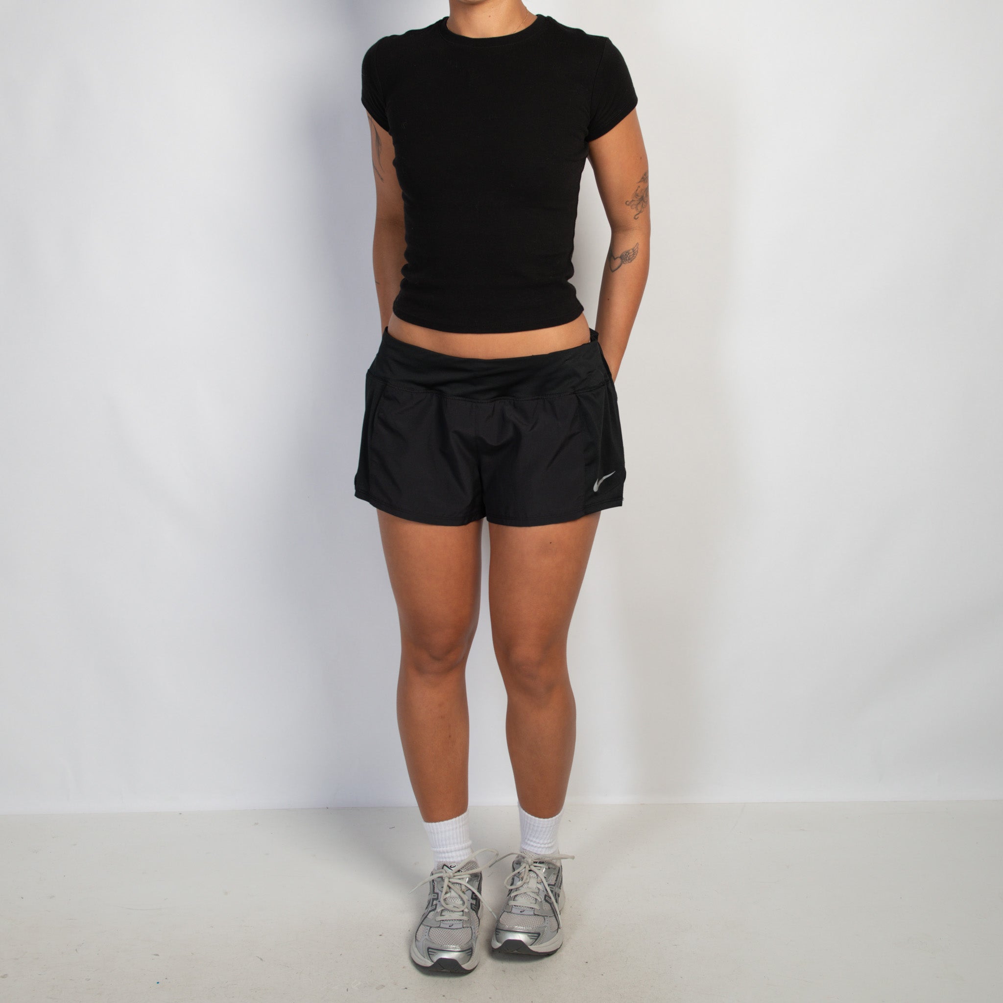 BLACK DRI FIT SHORTS