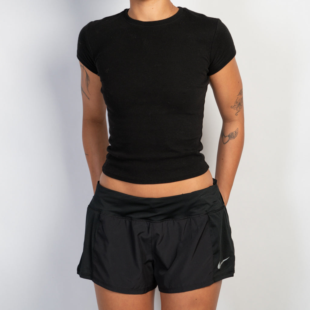 BLACK DRI FIT SHORTS