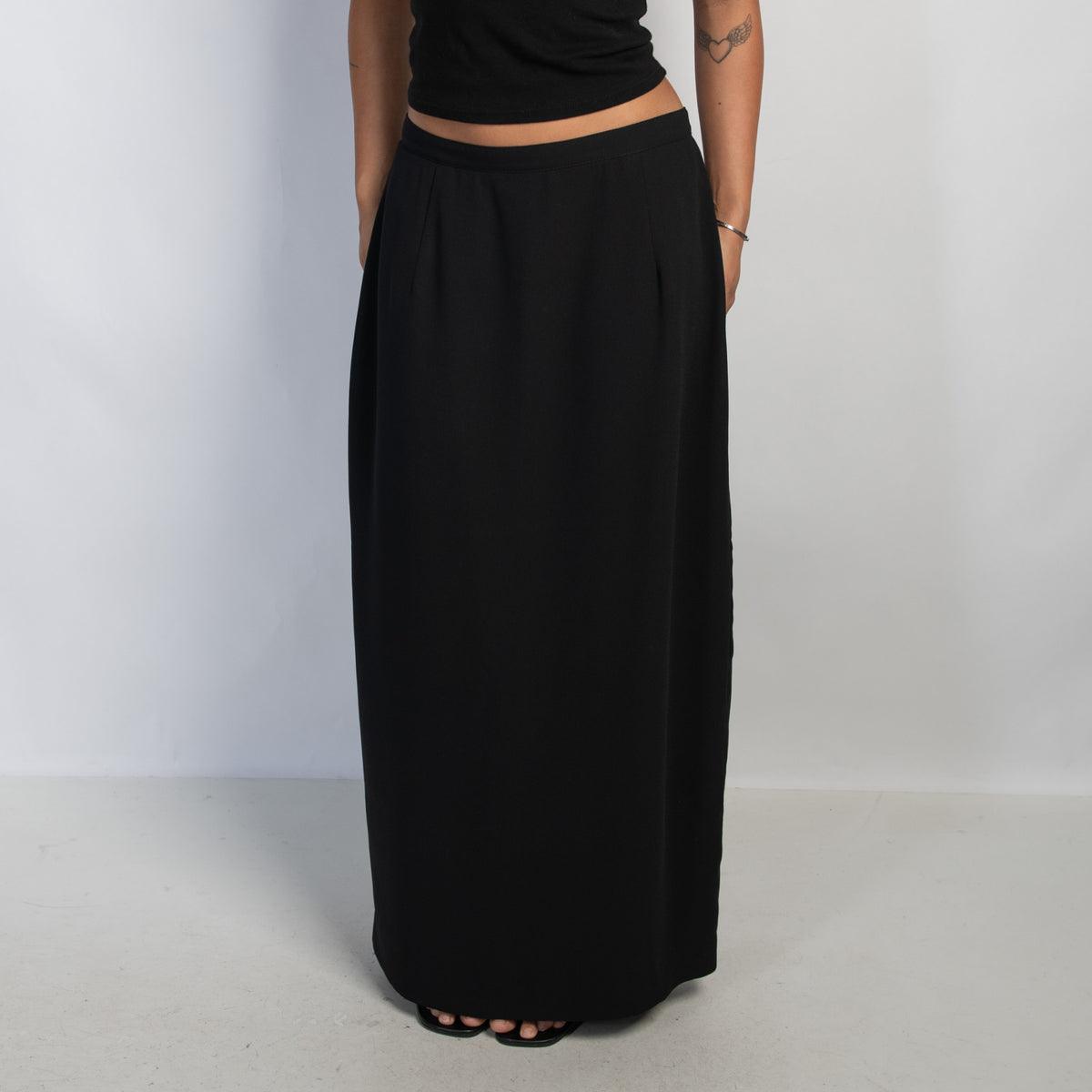 BLACK MAXI SKIRT