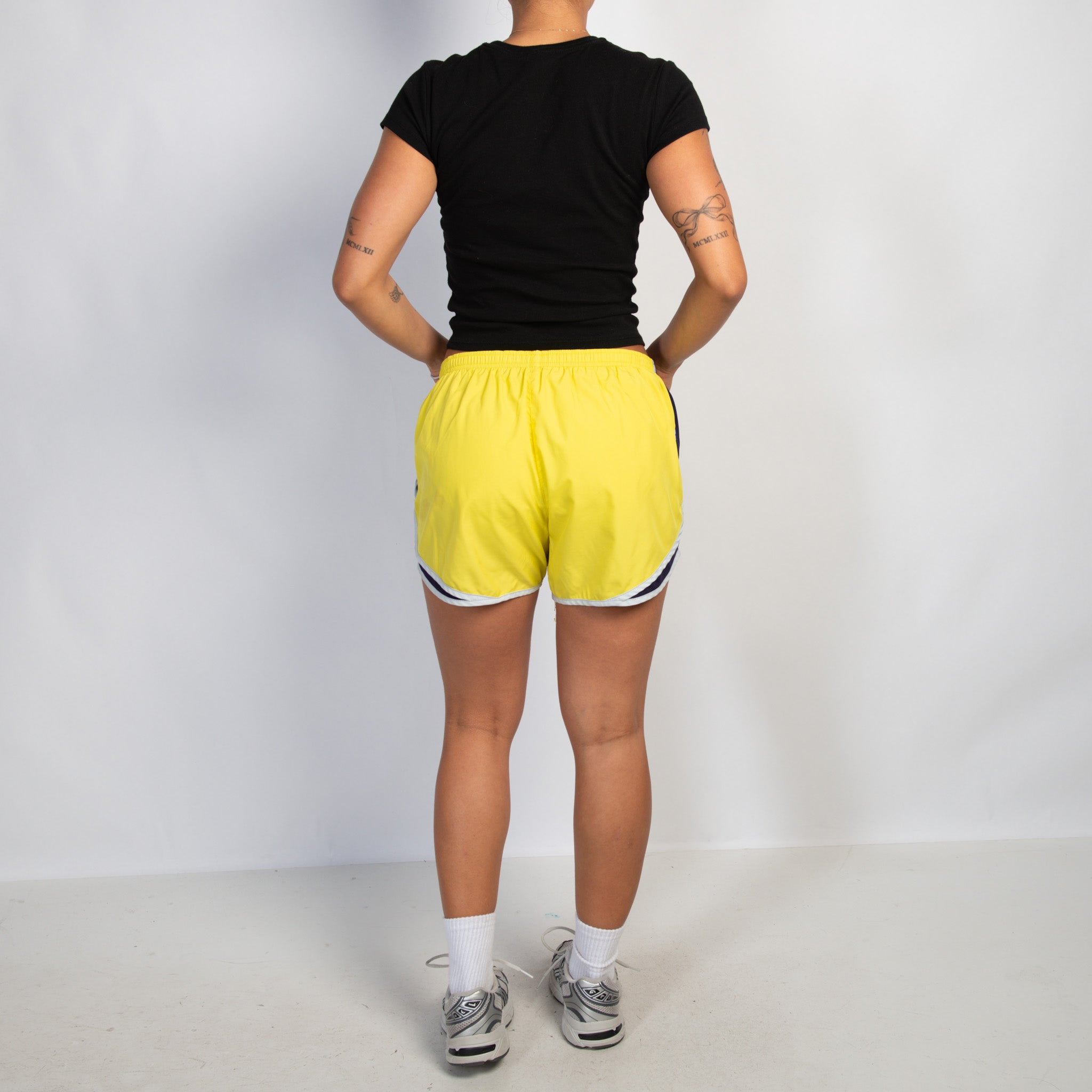 YELLOW DRI FIT SHORTS