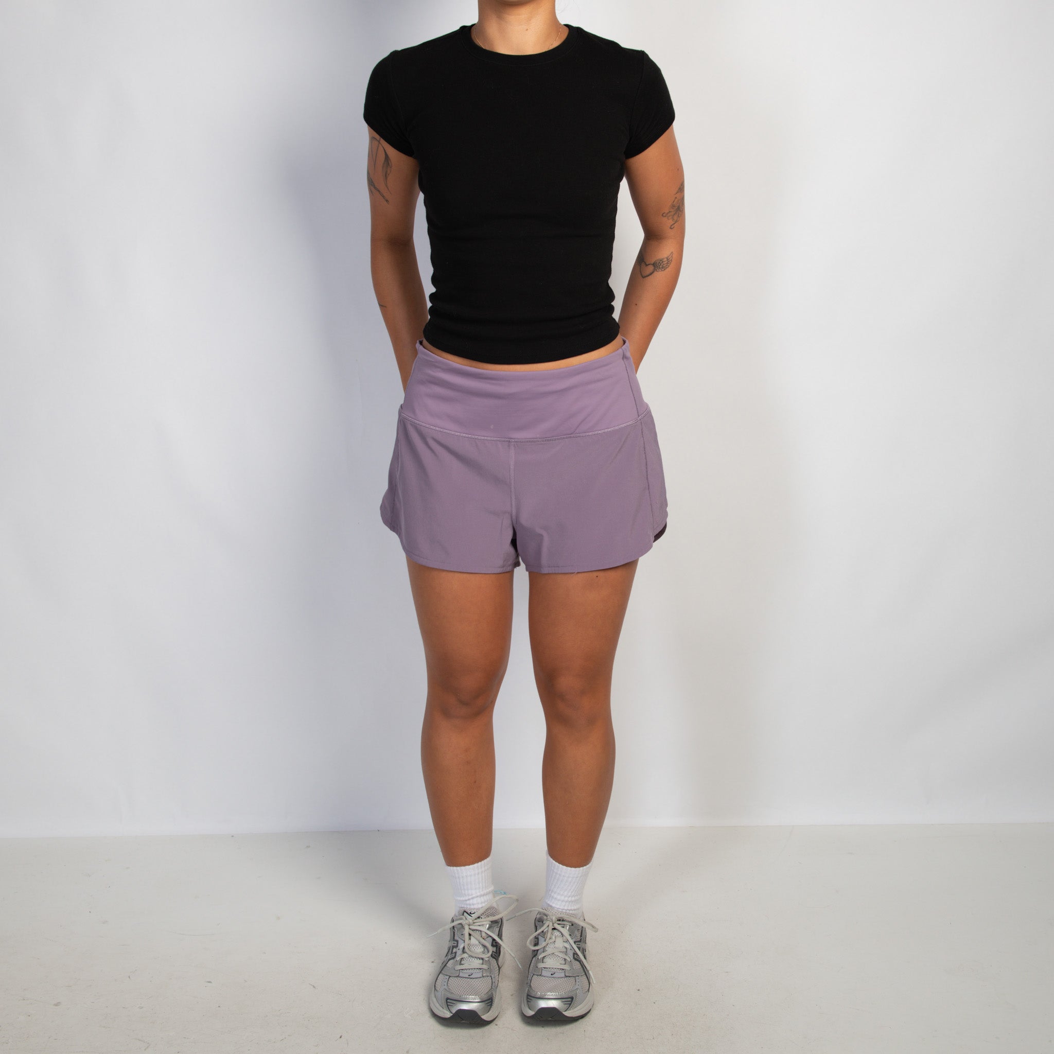 PURPLE ACTIVE SHORTS